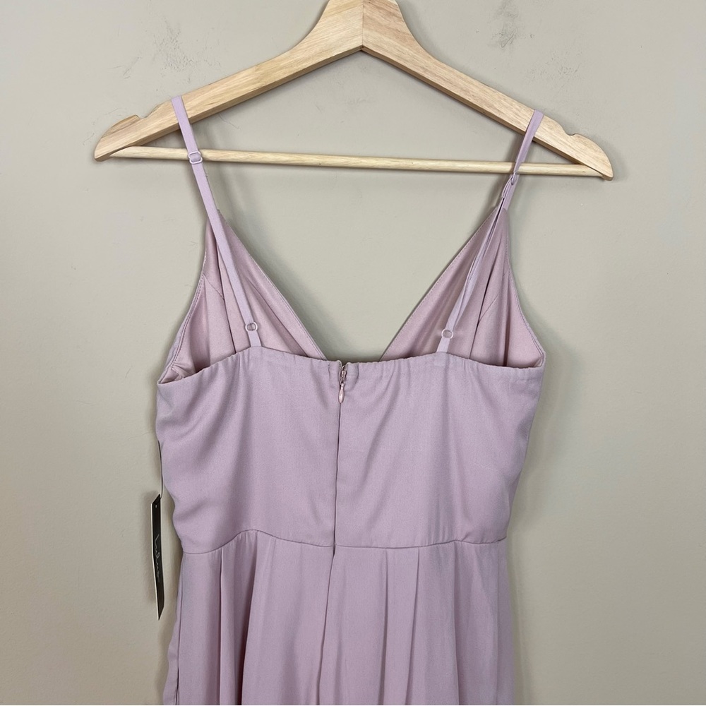 Lulus Call for Me Faux Wrap Jumpsuit in Dusty Lavender - Picture 6 of 12